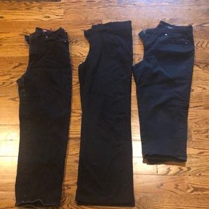 3 Pack Size 12 Black pants
